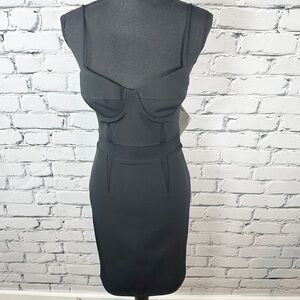 Alexander Wang | Dresses | Alexander Wang Crochet Minidress With Leather  Bust | Poshmark